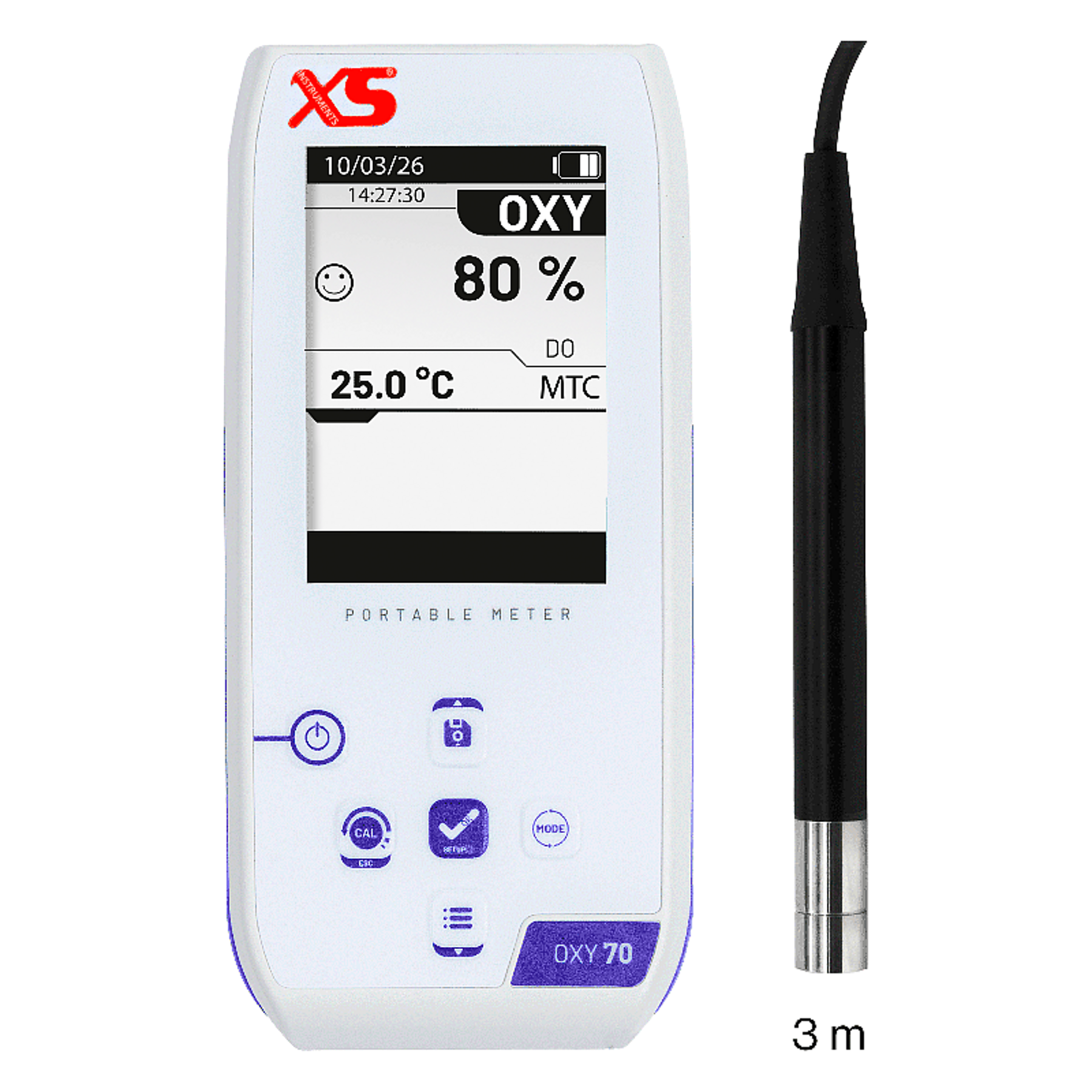 XS OXY 70 NEX – Oxímetro Portátil – Sensor Óptico 3 m